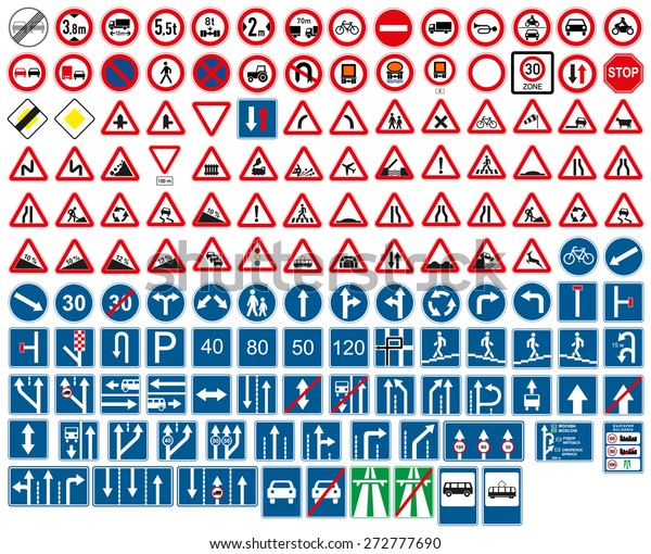Road Signs Stock Vector (Royalty Free) 272777690