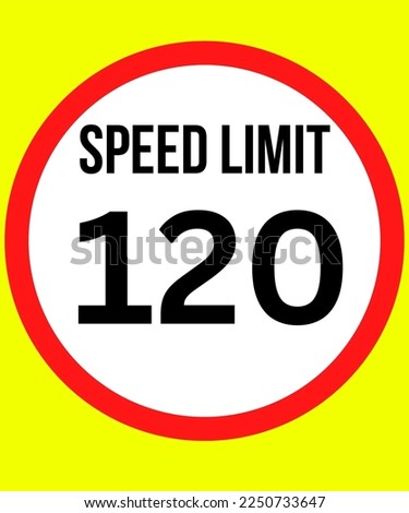 Road signs collection. Traffic control sign. Speed limit. Vector illustration. These signs are typically bright yellow and feature a large number indicating the speed limit in miles per hour 