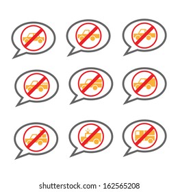 road signs with details