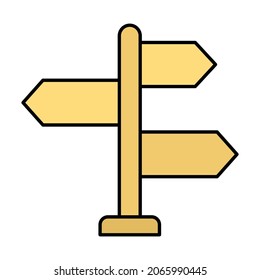 Señales de ruta Rellenar dentro del icono del vector que puede fácilmente modificar o editar 