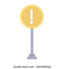 Señales de carretera Icono de vector plano que puede fácilmente modificar o editar 