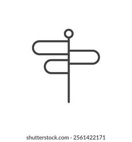 Road signs icon Vector logo set flat