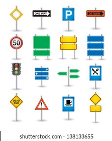 road signs icons