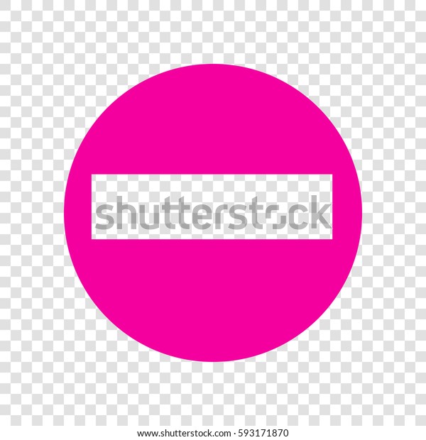 Road Signs Illustration Vector Magenta Icon Stock Vector Royalty Free