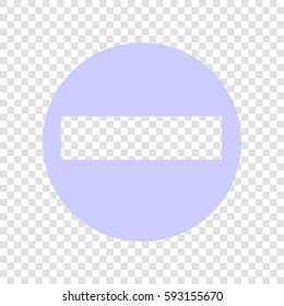 Road signs illustration. Vector. Periwinkle icon on transparent background.