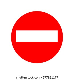 Road signs illustration. Vector. Red icon on white background. Isolated.