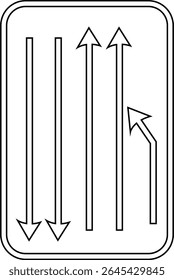 Road Signs Mandatory Series indicating with line art icon, Regulatory, warning, restricted area symbols and guide character signs vector, for graphic and web design. traffic road signs and warning
