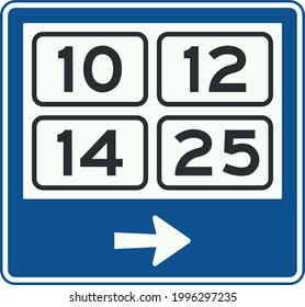 Road Signs Netherlands Signpost Within Builtup Stock Vector (Royalty ...