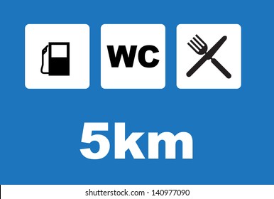 Road signs of rest - illustration