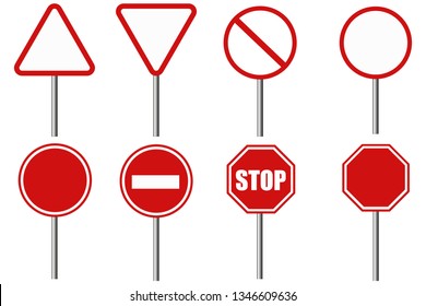 Road signs set