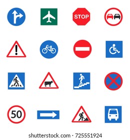 Road signs set