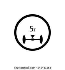 Road signs set icon