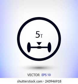 Road signs set icon