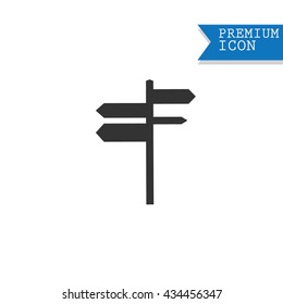 road signs with stand icon