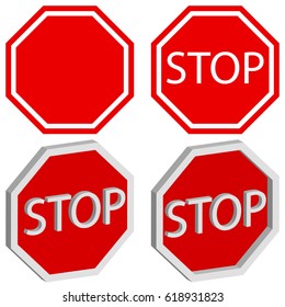 Road signs. Stop