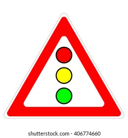 Road signs, traffic lights