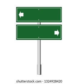 Road Signs Two Way Street Blank Stock Vector (Royalty Free) 1324928420 ...