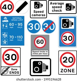 Road signs in the United Kingdom, Speed Limit Signs.