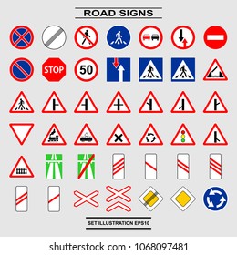 Road signs vector