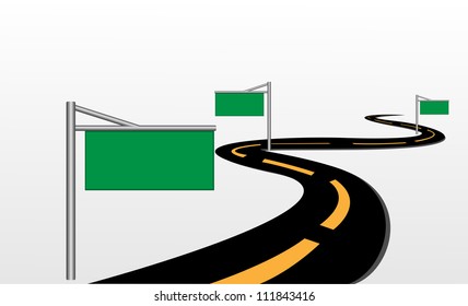 Road signs vector.