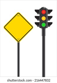 road signs, vector