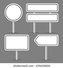 Road signs. Vector illustration