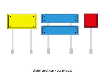 Road signs vector illustration eps10
