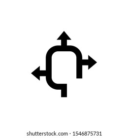 road signs vector logo illustration