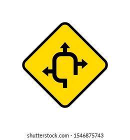road signs vector logo illustration