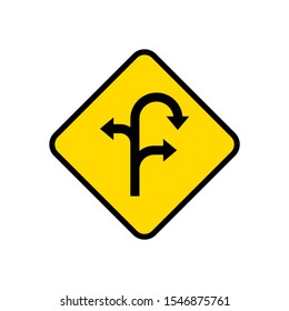 road signs vector logo illustration