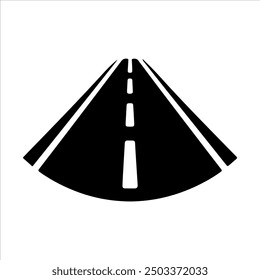 Road silhouette vector illustration design on white background.