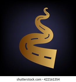 Road simple icon