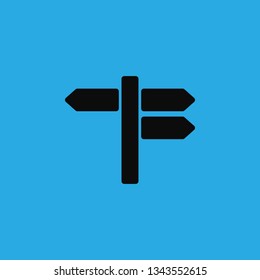 road sings arrow icon vector