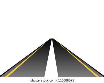 road with stop sign