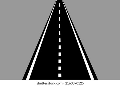 El camino es recto. concepto de representación. Vector de transporte. Ilustración vectorial. Imagen de archivo.