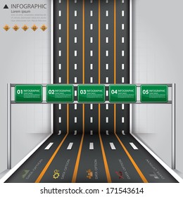 Road & Street Business Infographic Design Template