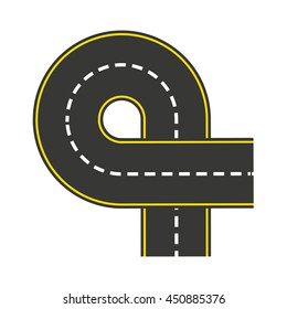 road style isolated icon design, vector illustration  graphic 