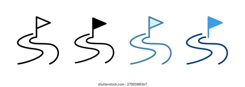 Weg zum Erfolg Symbol Set Multiple Style Collection