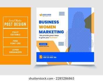 The Road to Success for your business video web thumbnail design eps vector file