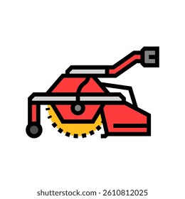 road sweeper tractor color icon vector. road sweeper tractor sign. isolated symbol illustration