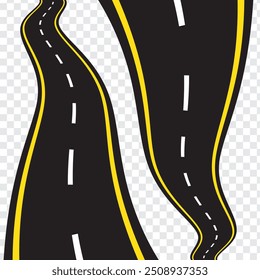 Road symbol, icon. Straight road in perspective. Traffic, transportation, driving concept icon. Road Icon, Vector Road Icon Eps10.