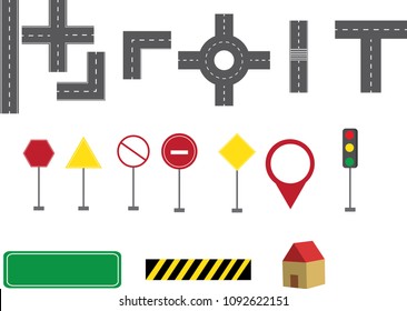 road and symbol Traffic 