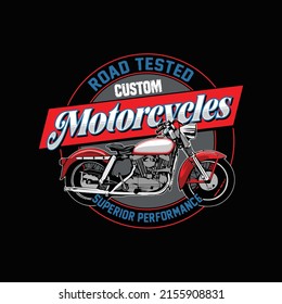 Road tested Custom Motorcycle poster