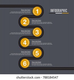 Road Timeline Infographics