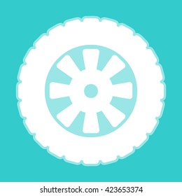 Road tire icon