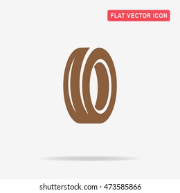 Road tire icon. Vector concept illustration for design.