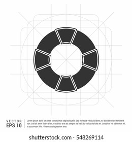 Road tire icon. Vector concept illustration for design.

