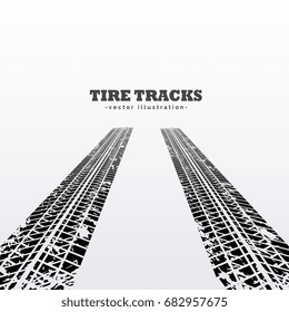 road tire tracks perspective background