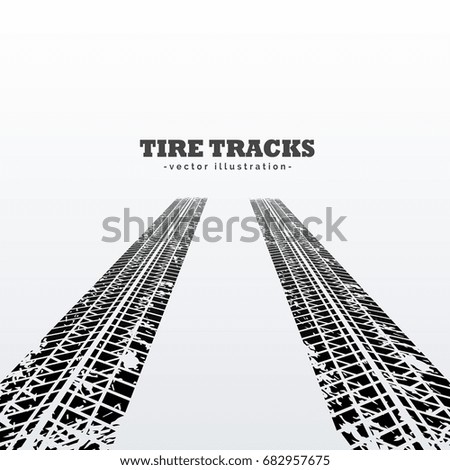 road tire tracks perspective background