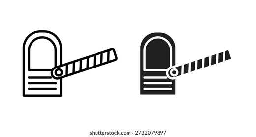 Road toll icon concept. pixel perfect linear ui icon.